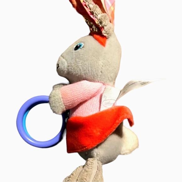 INFANTINO Peter Rabbit Lily Bobtail Bunny Rabbit Chime Plush Baby Teething Toy C - Picture 5 of 14